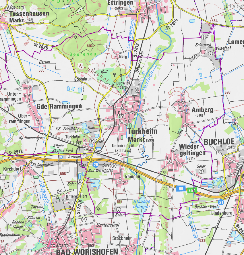 Anfahrtskarte Türkheim Anfahrtskarte Türkheim