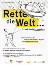 Logo Ausstellung Rette die Welt