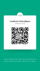LRA Unterallgäu WhatsApp-Kanal QR-Code