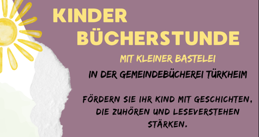 Kinder Bücherstunde in der Gemeindebücherei Türkheim