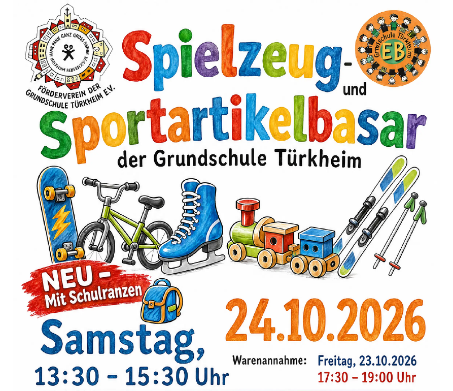 Spielzeug- und Sportartikelbasar der Grundschule Türkheim